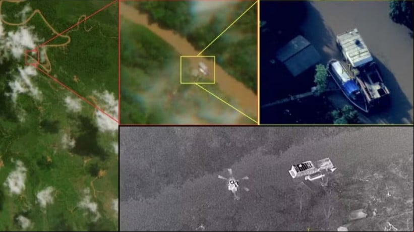 Operação usou tecnologia de inteligência artificial, imagens de satélite de alta resolução e aeronaves da FAB equipadas com sensores especiais para mapear movimentações fluviais atípicas na Amazônia